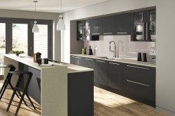dark grey modern kitchen