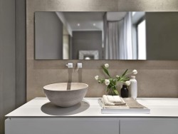 modern bathroom with feature sink