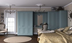 Tropez blue cambridge fitted wardrobes
